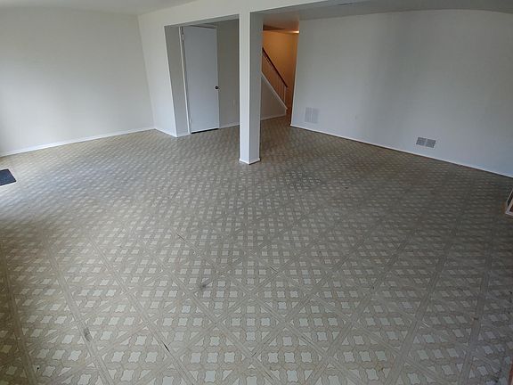 Finished walked out basement with a half bath