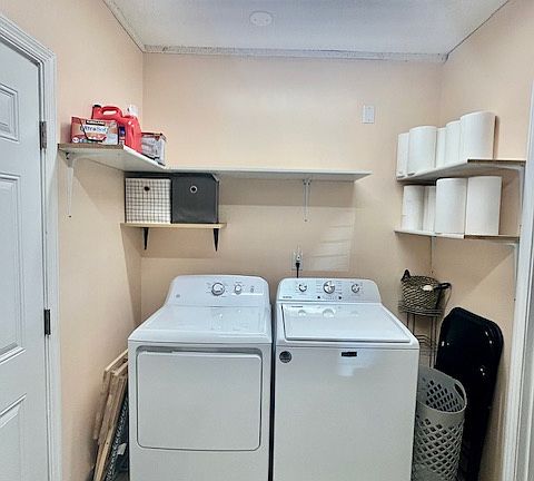 Laundry room with essentials
