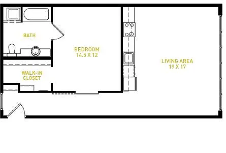 Floor plan HICKORY STREET FLAT