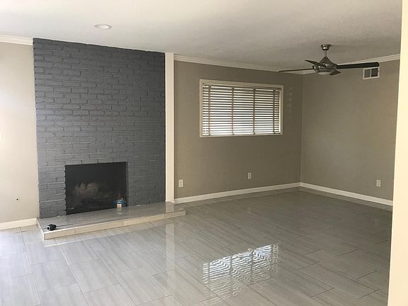 Living room with gas fireplace