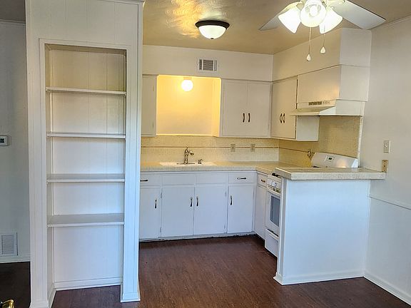 open dining and kitchen space