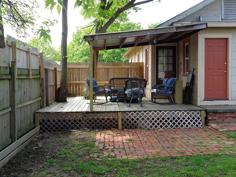furniture does not come with. We have freshened this space as well.