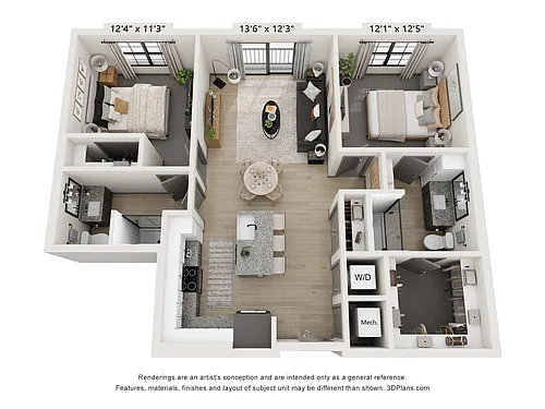 Floor plan B1A