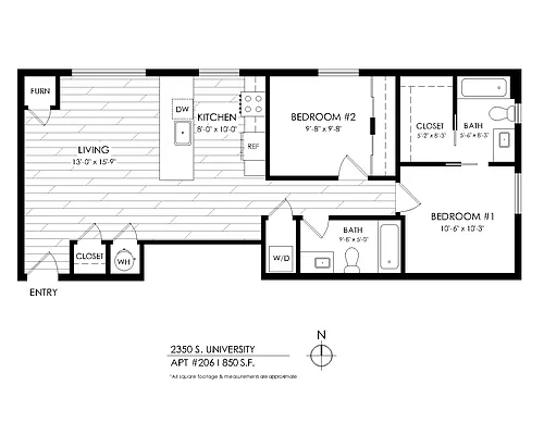 Floor plan 2 Bedroom