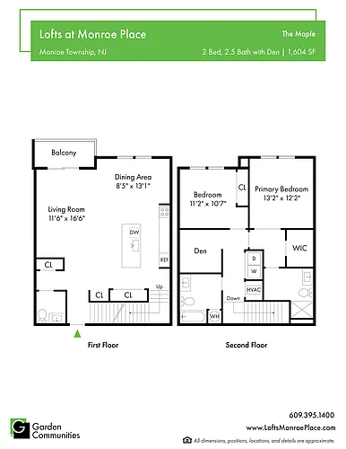 Floor plan $2.15/sq.ft. - The Maple