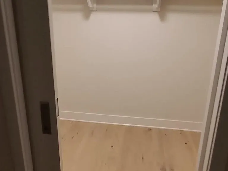 Walk-in closet in bedroom
