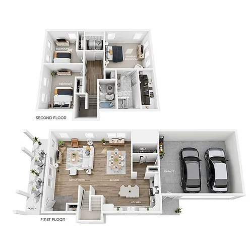 Floor plan D4 - Oak
