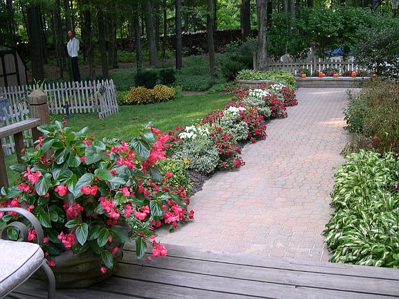 numerous flower gardens