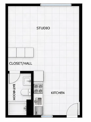 Floor plan Studio