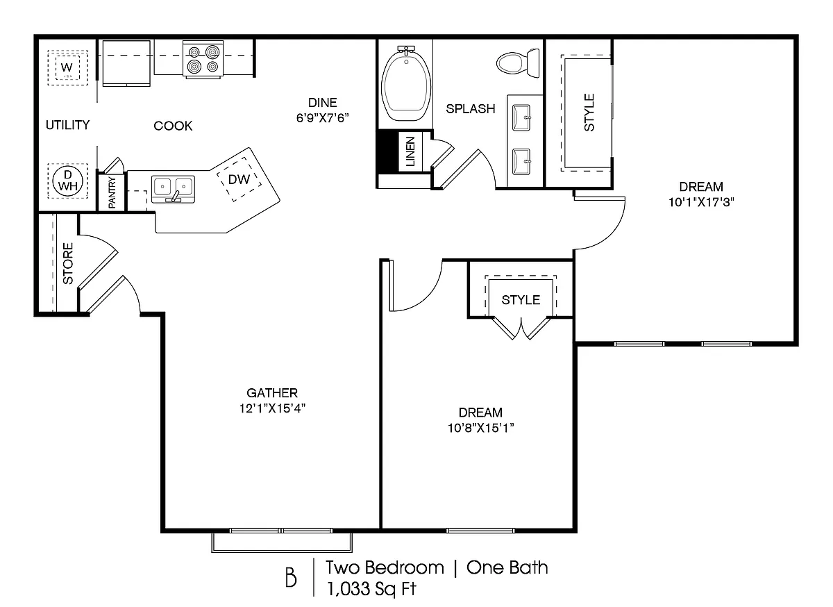 Floor plan MIL-B1