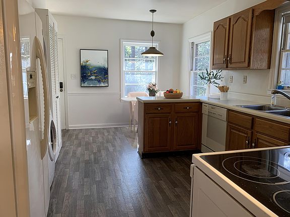 Kitchen, large and bright. Lots of cabinets and pantry space. Appliances included.