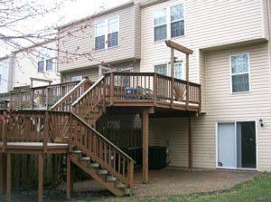 Deck and Patio in rear of 8425 Beldale Ct