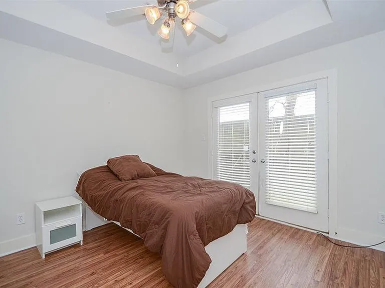 Bedroom 3 newly installed wood floors and newly painted