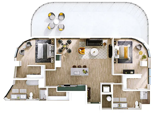 Floor plan B14 - Penthouse