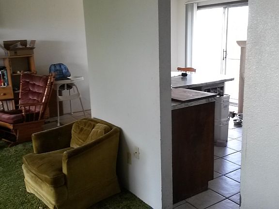 At the top of the stairs