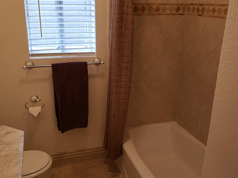 Primary bathroom.