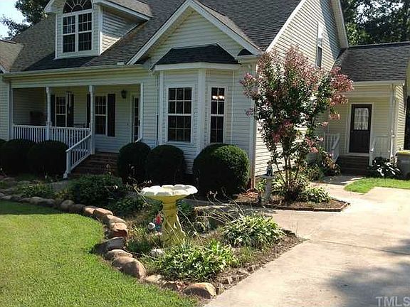 Landscaped yard