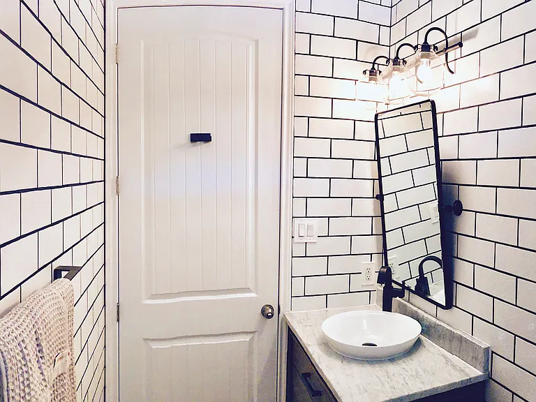 Inside of guest bathroom