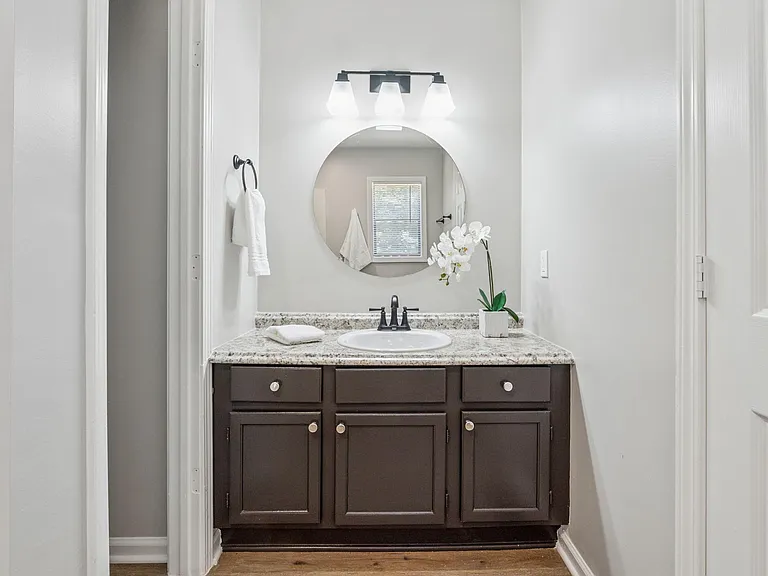 Private bath vanity