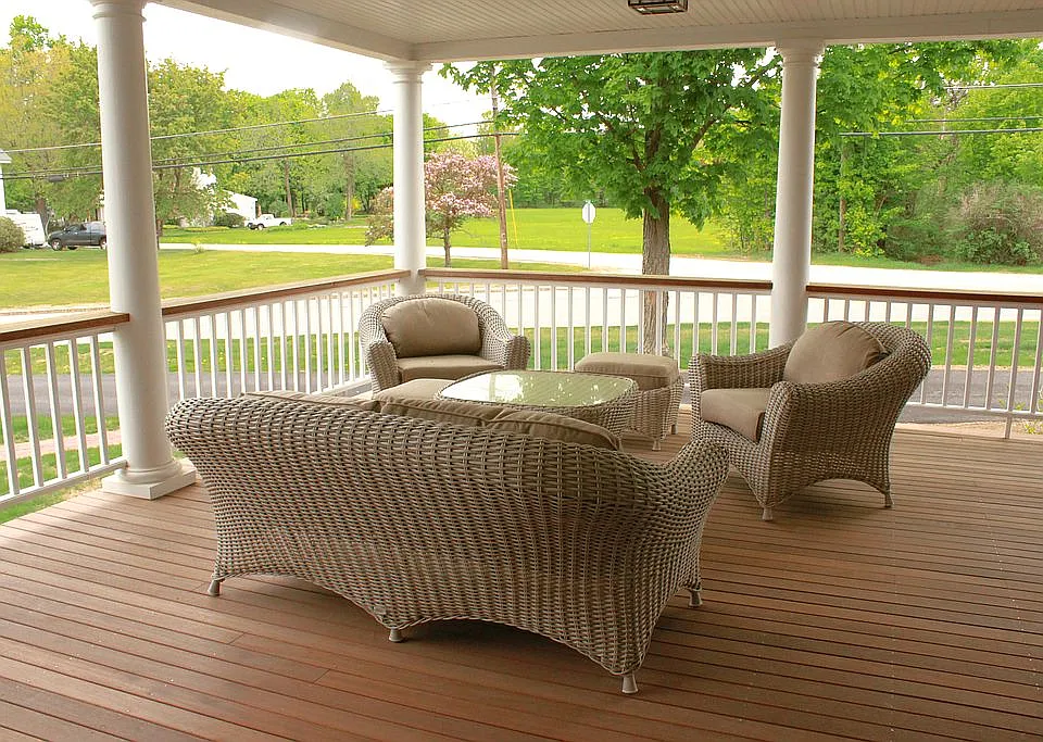 Welcoming front porch