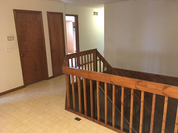 Dining room overlooking family room downstairs