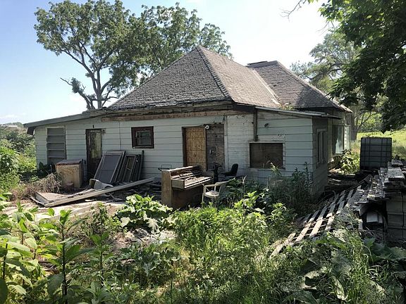Southwest view of the house