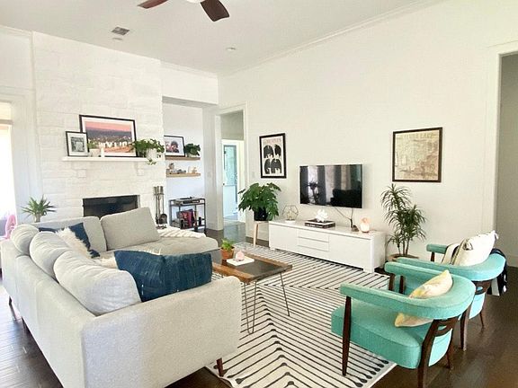 High ceiling and tons of natural light.