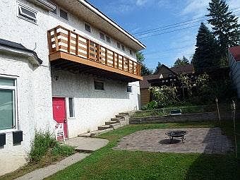 Common patio for grilling. Big side yard for playing