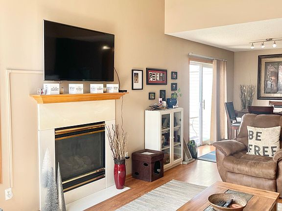 Living room with gas fireplace