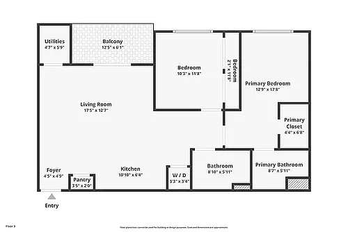 Floor plan Two Bedroom