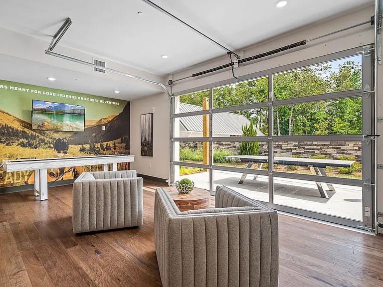 Resident lounge with shuffle board