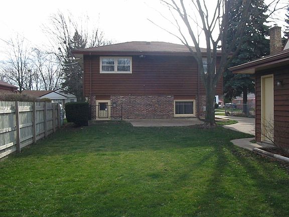 The backyard, from the back of the property