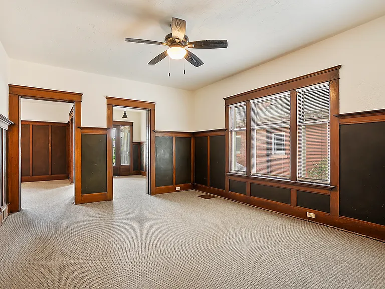 Formal Dining Room from Kitchen connecting to Front Foyer and Formal Living Rooms