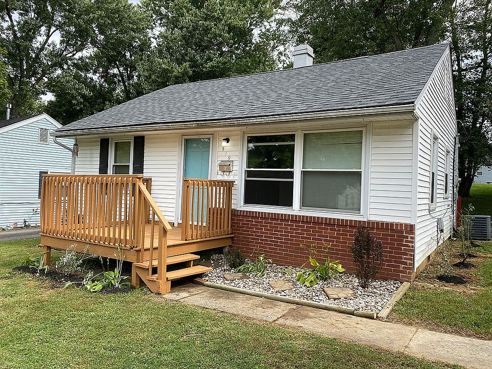 Deck and landscaping off fro