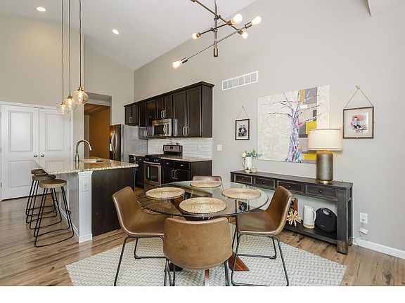 Breakfast room and kitchen