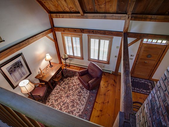 view from loft into LR