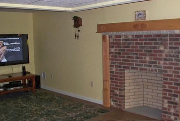 Fireplace and Den lower level