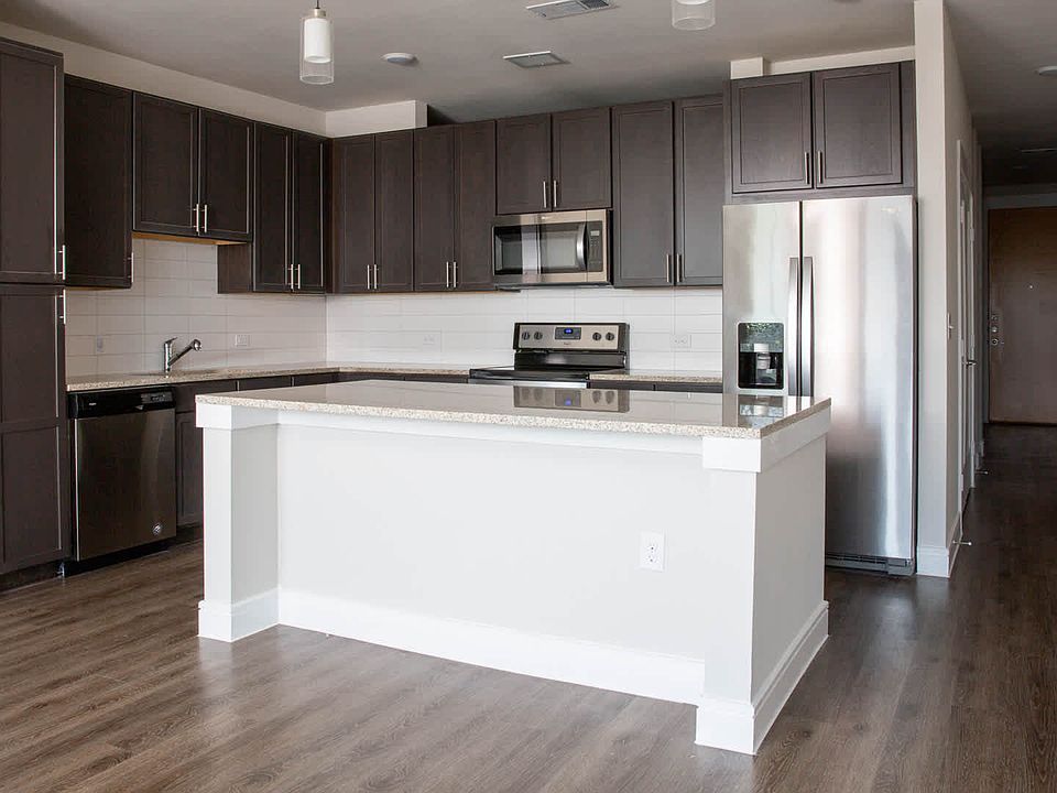 Kitchen with Stainless Steel Appliances and Granite Countertops