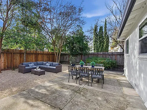 Backyard, reverse view