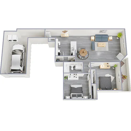 Floor plan 2X1 APACHE