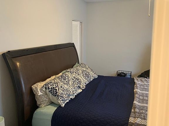 Large bedroom, with a king size bed currently and still plenty of room!