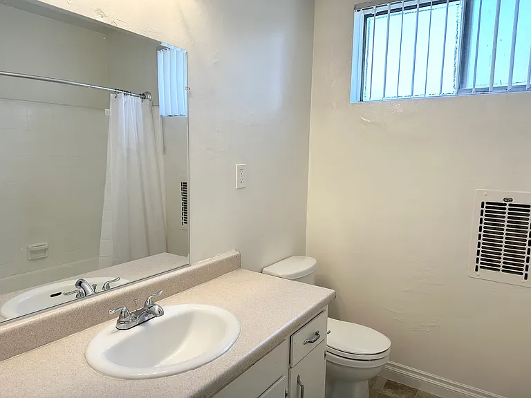 Bathroom with bathtub and window
