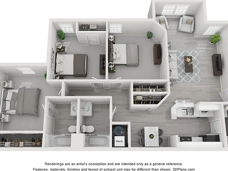 A photo of our 3x2 floor plan, The Oak Holm.