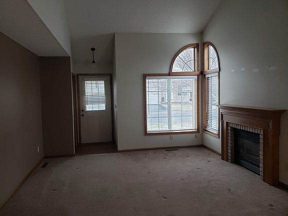 Living room with gas fireplace