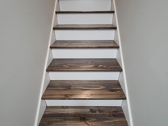 Renovated interior with new hardwood floors