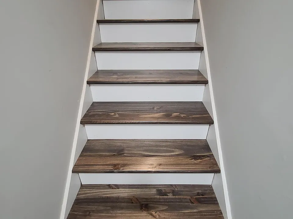 Renovated interior with new hardwood floors