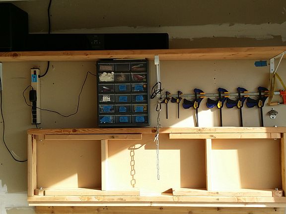 Garage Fold Down Table