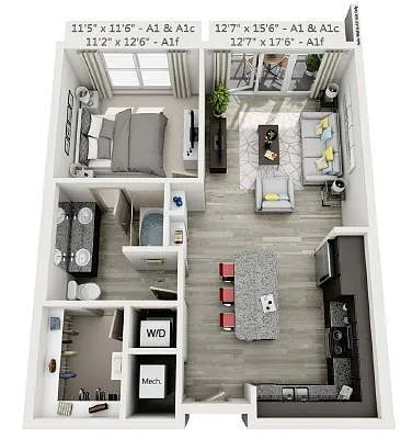 Floor plan A1a
