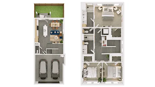 Floor plan C1 - Townhome