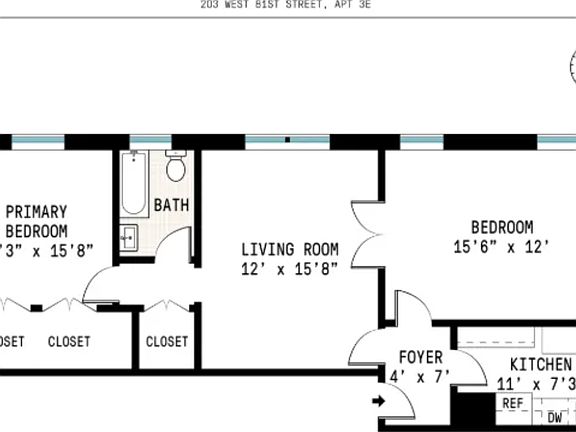 2nd image of 203 W 81st St #3E1